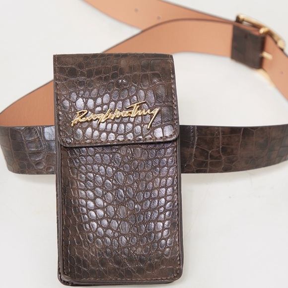 NWT PrettyLittleThing Brown and Gold Belt - Picture 2 of 7